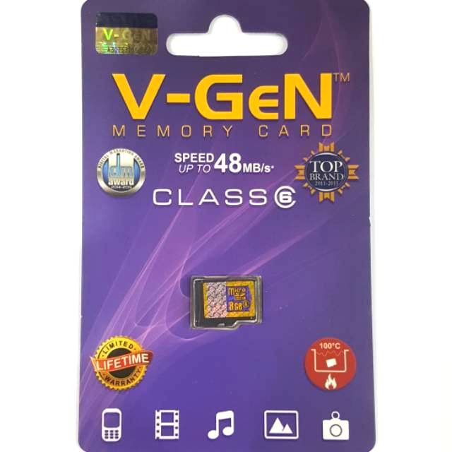 MEMORY V-GEN CLASS 6 8GB