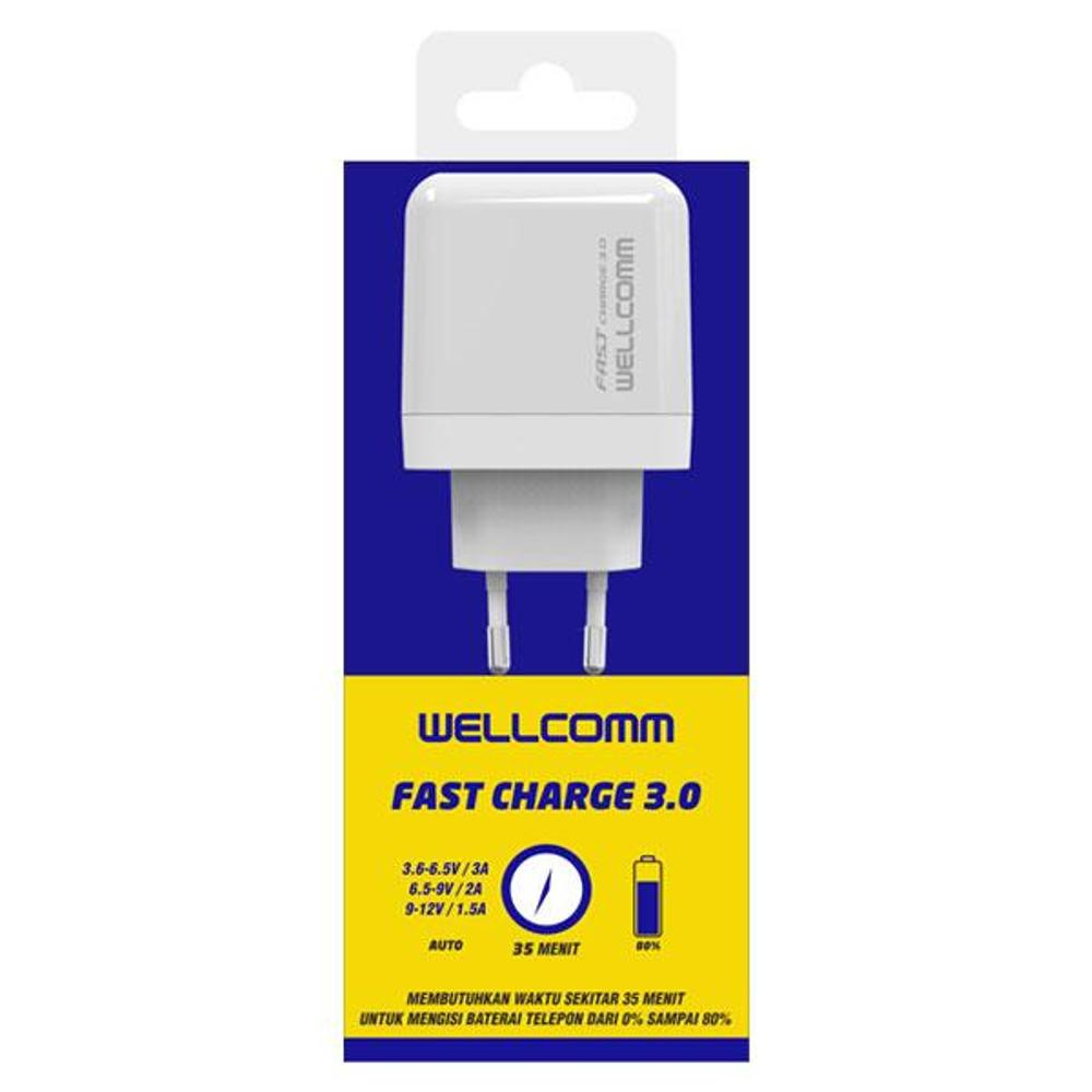 TRAVEL CHARGER WELLCOMM 3.0 FAST