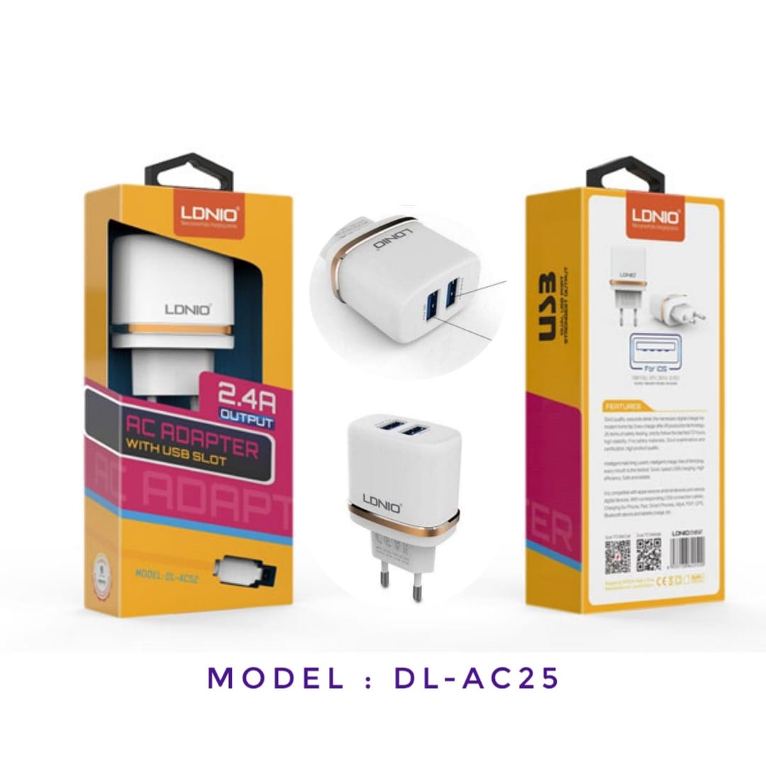 TRAVEL CHARGER LDNIO MDL DL AC25