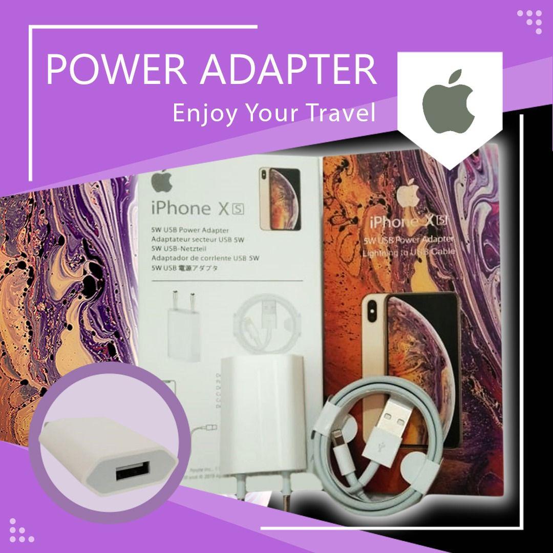 TRAVEL CHARGER IPHONE XS ORI 99%
