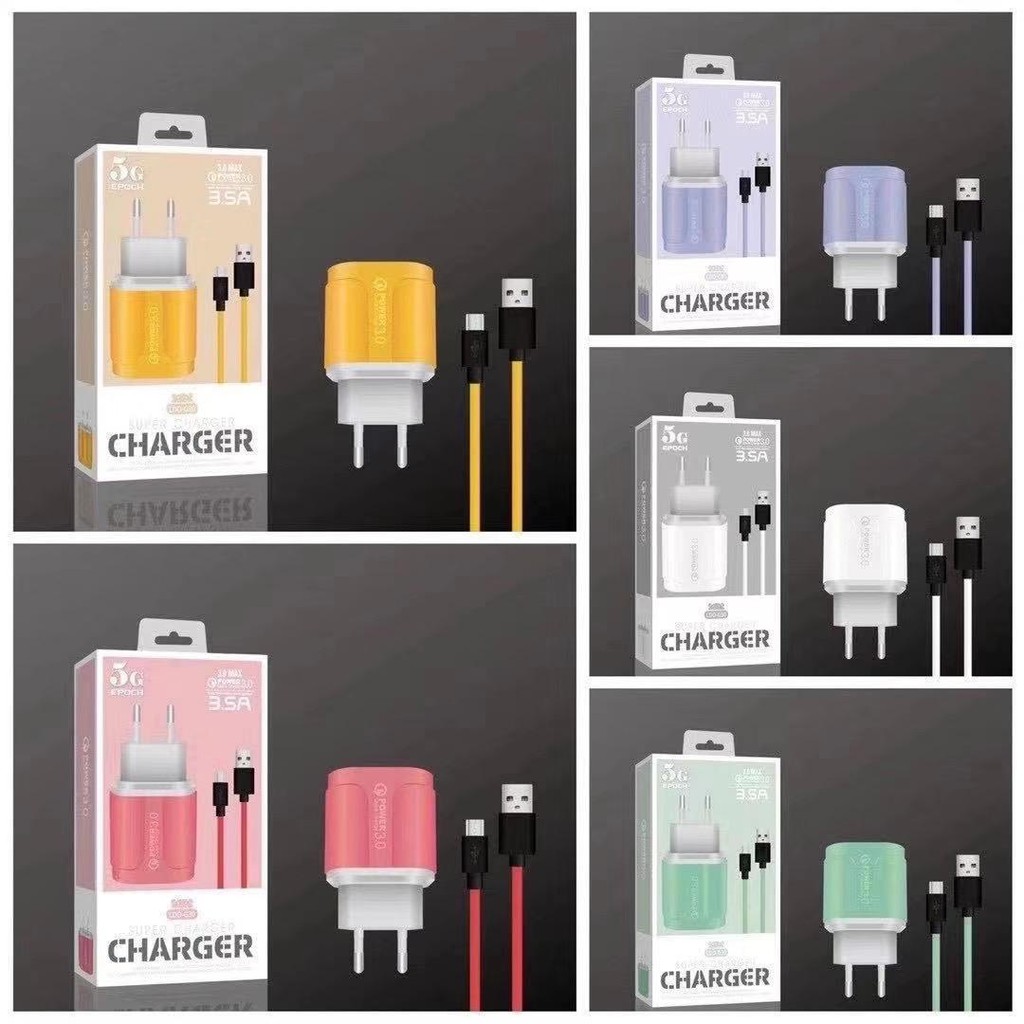 TRAVEL CHARGER MACARON MODEL LDO-G30 MICRO USB